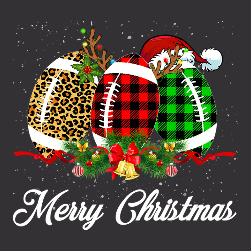 Football Football Ball Christmas Leopard Red Plaid Santa Hat Reindeer Vintage Short by hopelessoon | Artistshot