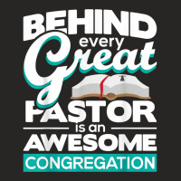 An Awesome Congregation   Pastor Preacher Minister T Shirt Ladies Fitted T-shirt | Artistshot