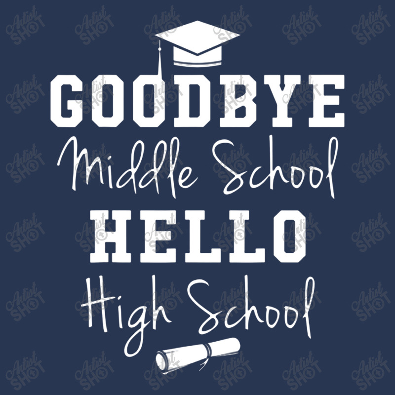 Goodbye Middle School Hello High School   Graduation Ladies Denim Jacket | Artistshot