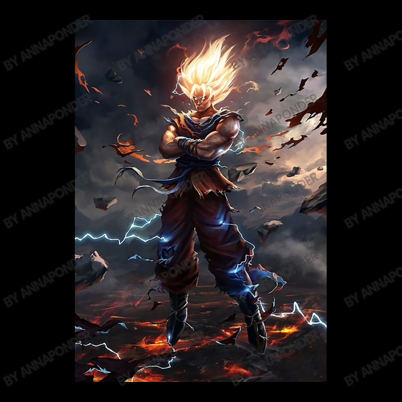 Son Goku Super Saiyan Cropped Sweater by annaponder | Artistshot