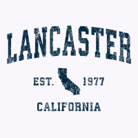 Lancaster California Ca Vintage Sports Design Navy Print T Shirt Tank Top | Artistshot