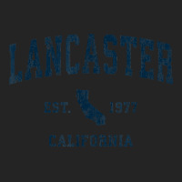 Lancaster California Ca Vintage Sports Design Navy Print T Shirt 3/4 Sleeve Shirt | Artistshot