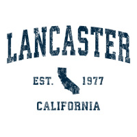 Lancaster California Ca Vintage Sports Design Navy Print T Shirt Unisex Hoodie | Artistshot