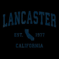 Lancaster California Ca Vintage Sports Design Navy Print T Shirt Men's Long Sleeve Pajama Set | Artistshot