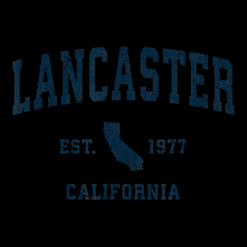 Lancaster California Ca Vintage Sports Design Navy Print T Shirt Men's Long Sleeve Pajama Set | Artistshot