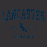 Lancaster California Ca Vintage Sports Design Navy Print T Shirt Vintage Hoodie And Short Set | Artistshot