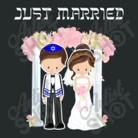 Jewish Wedding Just Married Chuppah Bride Groom Women's Triblend Scoop T-shirt | Artistshot