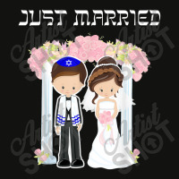 Jewish Wedding Just Married Chuppah Bride Groom Scorecard Crop Tee | Artistshot