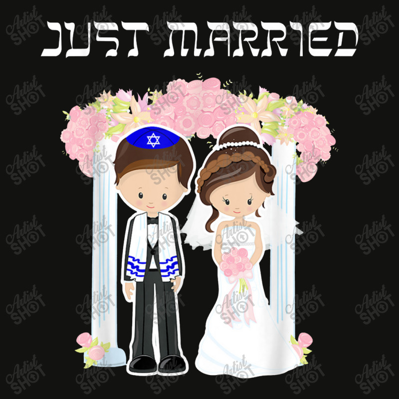 Jewish Wedding Just Married Chuppah Bride Groom Scorecard Crop Tee by xiomi6a | Artistshot