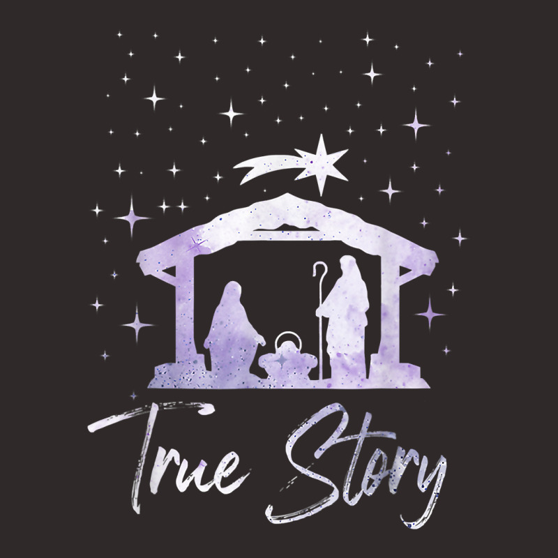 Christian Jesus True Story Nativity Scene Manger Jesus Christmas Holid Racerback Tank by hopelessoon | Artistshot