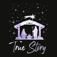 Christian Jesus True Story Nativity Scene Manger Jesus Christmas Holid Scorecard Crop Tee | Artistshot