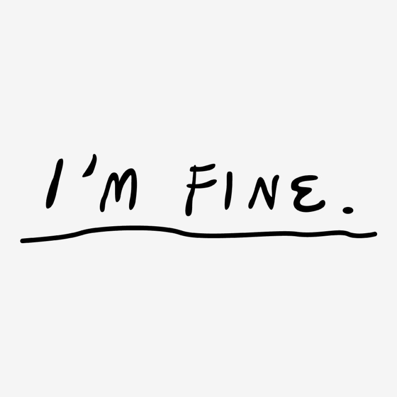 I'm Fine Scorecard Crop Tee | Artistshot