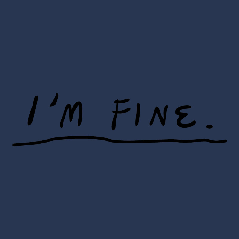 I'm Fine Ladies Denim Jacket | Artistshot