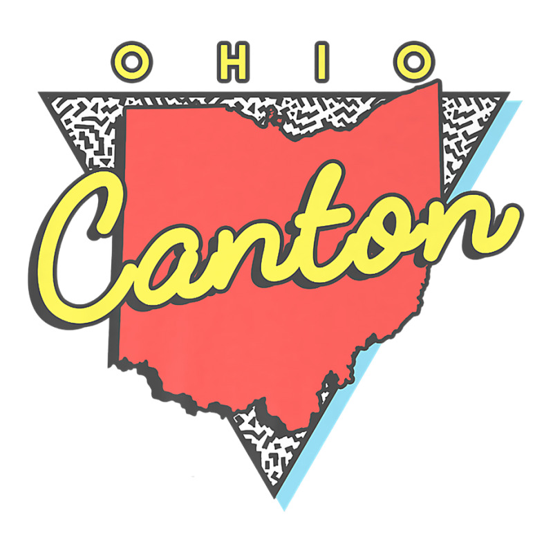 Canton Ohio T Shirt Retro Triangle V-neck Tee | Artistshot