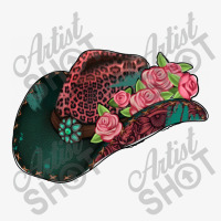 Leopard Flowers Cowboy Hat Ladies Fitted T-shirt | Artistshot