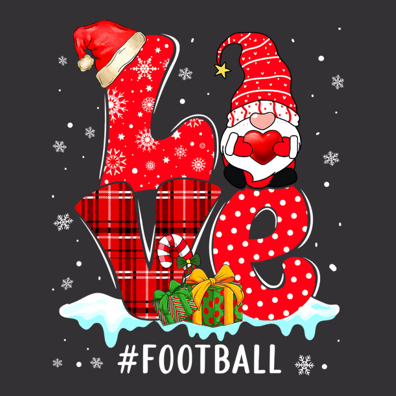 American Football Love Football Gnome Xmas Matching Family Group Valen Vintage Hoodie by hopelessoon | Artistshot