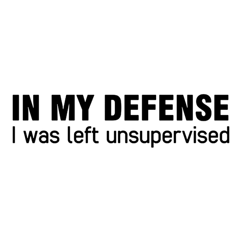 In My Defense Quotes Crewneck Sweatshirt by rondeyadi | Artistshot