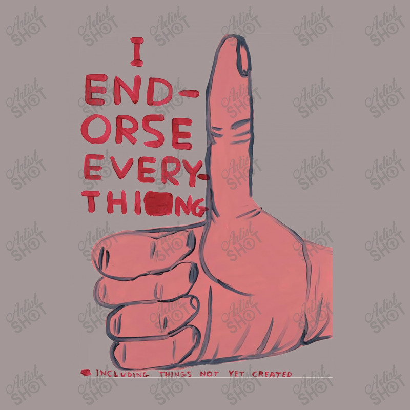 I Endorse Everything David Shrigley Vintage Short | Artistshot