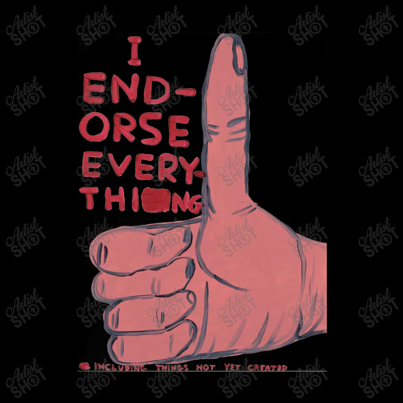 I Endorse Everything David Shrigley Men's Long Sleeve Pajama Set | Artistshot