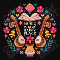 Music Is My Happy Place Crop Top | Artistshot