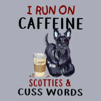 Funny Dog Gift I Run On Caffeine Scotties & Cuss Words T Shirt Tank Dress | Artistshot