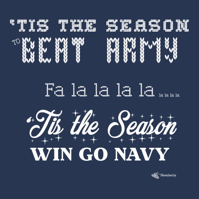 Go Navy Beat Army Tis The Season To Beat Army Fa La La Funny Sweatshir Ladies Denim Jacket by waltervanderwilt1 | Artistshot