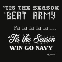 Go Navy Beat Army Tis The Season To Beat Army Fa La La Funny Sweatshir Scorecard Crop Tee | Artistshot