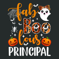 Leopard Faboolous Principal Spooky Principal Halloween Vibes T Shirt Women's Triblend Scoop T-shirt | Artistshot