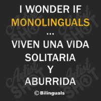 I Wonder If Monolinguals   Funny Spanish Bilinguals Tee V1 Women's Pajamas Set | Artistshot