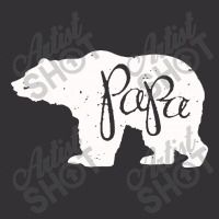 Papa Bear ( White) Vintage Hoodie | Artistshot