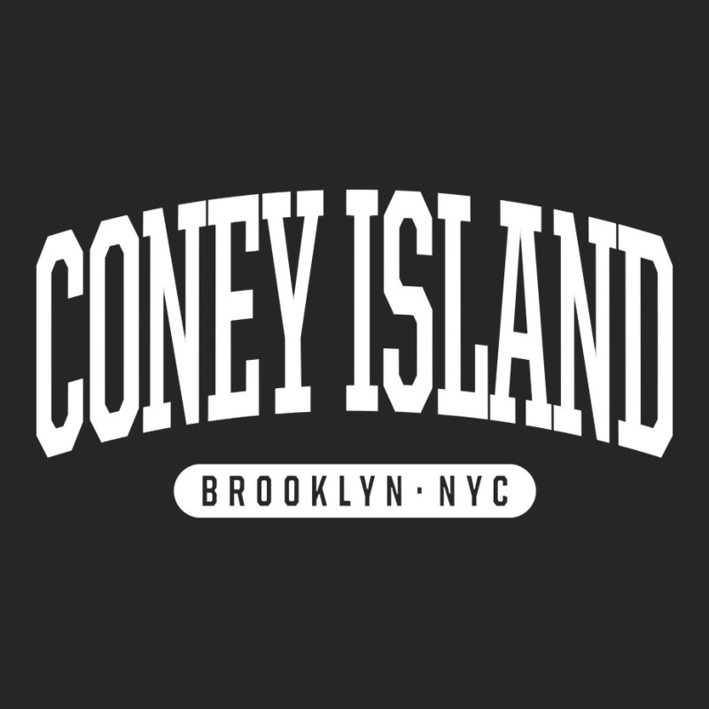 Nyc Borough Brooklyn New York Coney Island Sweatshirt Ladies Fitted T-Shirt by johnjosephmenk | Artistshot