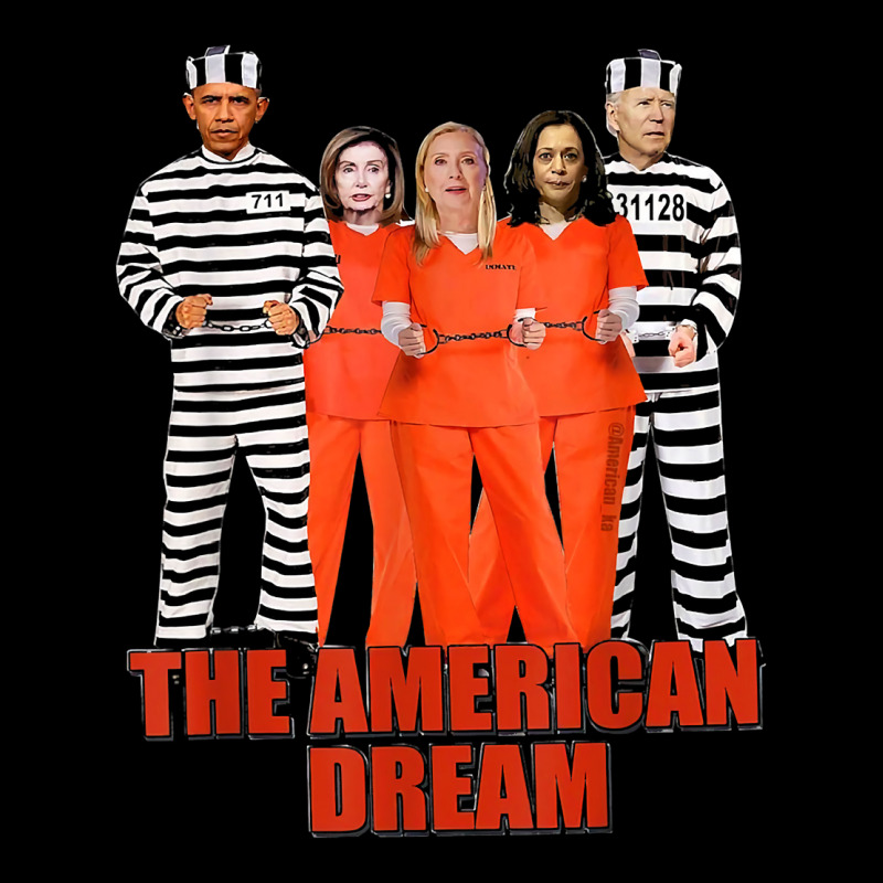 Obama Biden Kamala Pelosi Prisoner The American Dream T Shirt Portrait Canvas Print | Artistshot