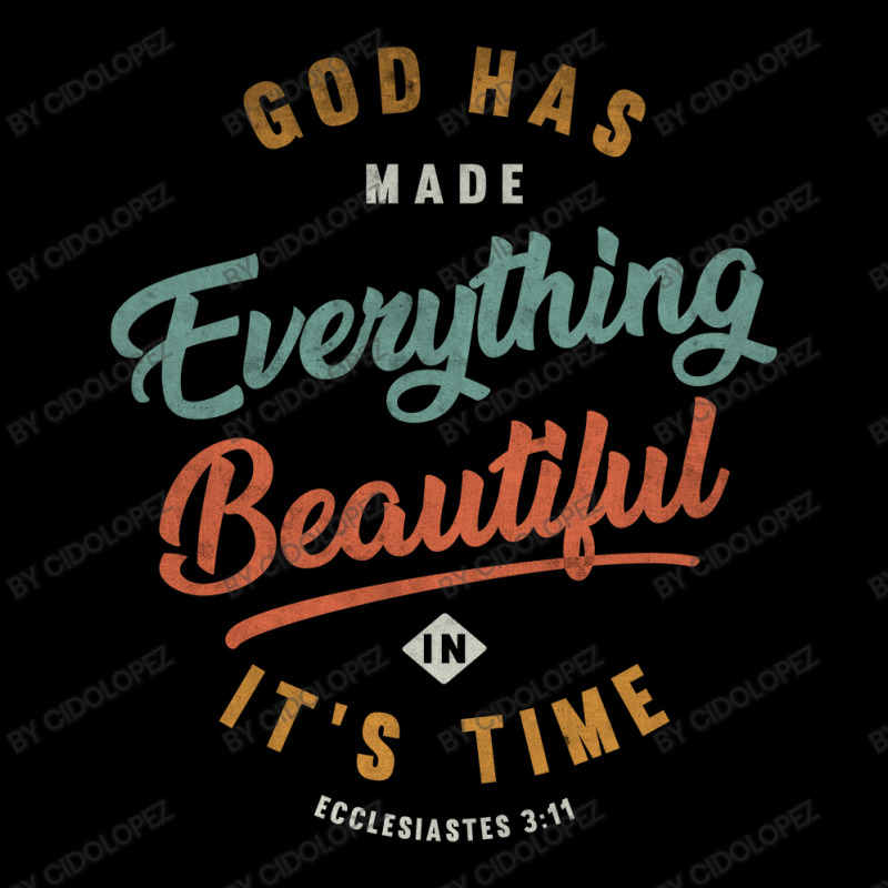 God Has Made Everything Beautiful - Religious Women's V-Neck T-Shirt by cidolopez | Artistshot