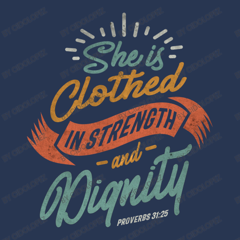 She Is Clothed In Strength And Dignity - Religious Ladies Denim Jacket by cidolopez | Artistshot