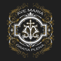 Ave Maria Schubert Latin Mass Blessed Mother Mary Hail T Shirt Ladies Polo Shirt | Artistshot