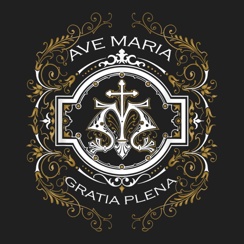 Ave Maria Schubert Latin Mass Blessed Mother Mary Hail T Shirt Ladies Polo Shirt by waltervanderwilt1 | Artistshot