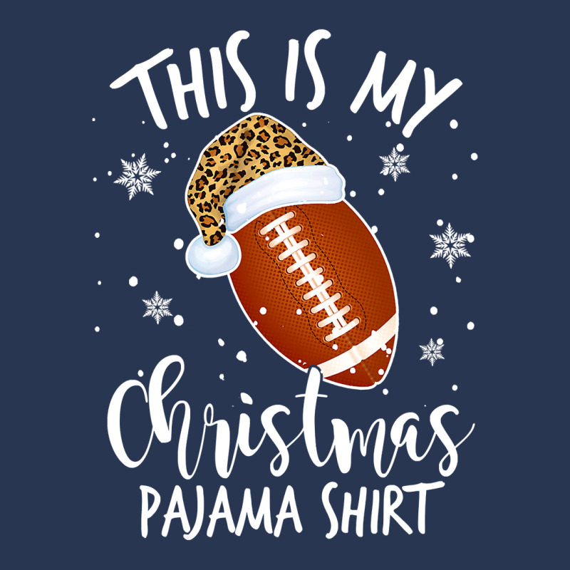 Football This Is My Christmas Pajama Football Leopard Xmas 425 Ladies Denim Jacket by hopelessoon | Artistshot