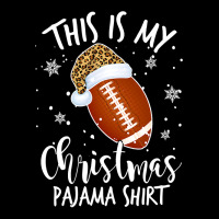 Football This Is My Christmas Pajama Football Leopard Xmas 425 Maternity Scoop Neck T-shirt | Artistshot