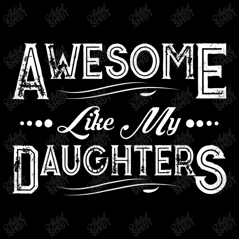 Awesome Like My Daughter Shirt Funny Vintage Father's Day Crew Socks | Artistshot