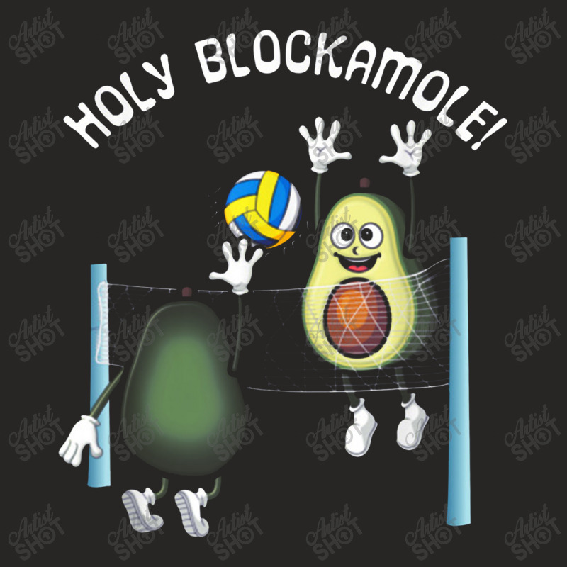 Holy Blockamole! Guacamole Player Blocker Volleyball Ladies Fitted T-Shirt by musuhdalan | Artistshot