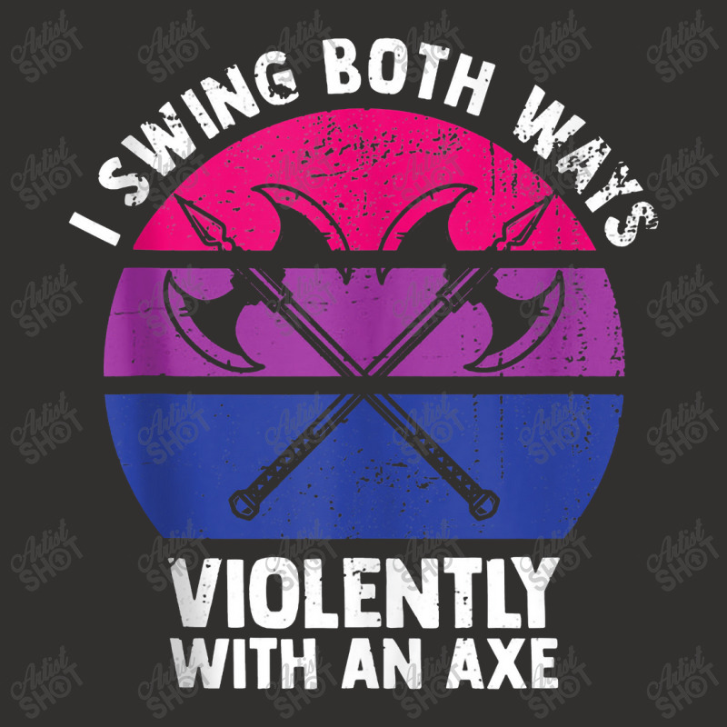 I Swing Both Ways Violently With An Axe Bisexual Lgbt Pride Champion Hoodie by deluxebed | Artistshot