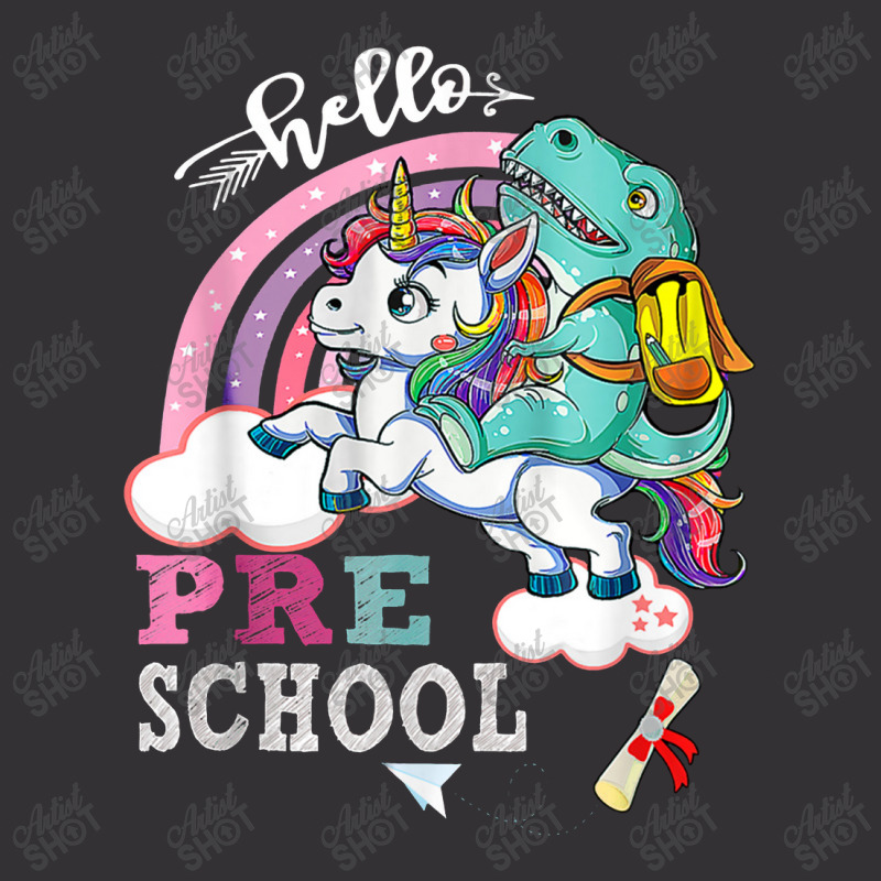 Preschool Cutie Unicorn Rainbow Squad Back To School Vintage Short by deluxebed | Artistshot