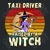 Taxi Driver Raised By A Witch, Halloween Design For Taxi Drivers Crewneck Sweatshirt | Artistshot