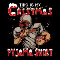 Football This Is My Christmas Pajama Funny Xmas Football Player 446 Adjustable Cap | Artistshot