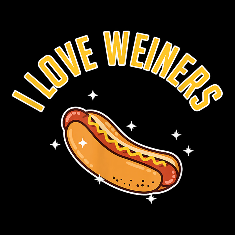 I Love Weiners Food Sausage Hot Dog Lover T Shirt Accessory Pouches By ...