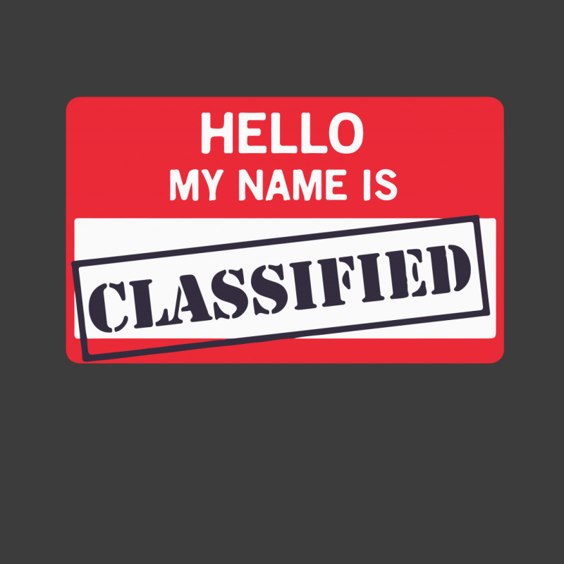 Hello My Name Is Classified1 01 Men's Polo Shirt | Artistshot