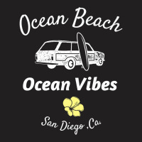 Ocean Vibes Ocean Beach San Diego Woody Station Wagon Premium T Shirt T-shirt | Artistshot