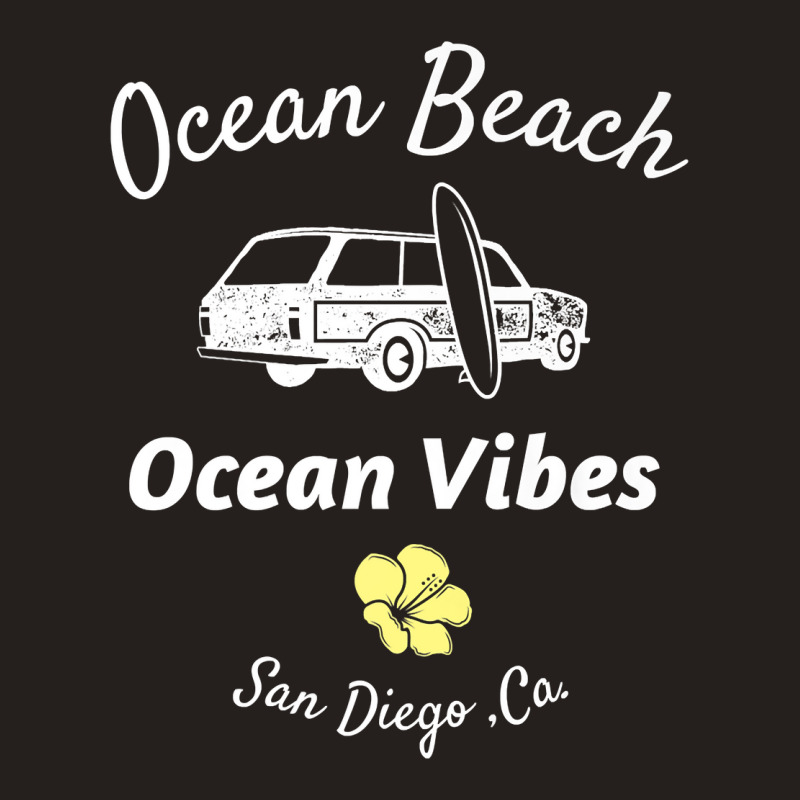 Ocean Vibes Ocean Beach San Diego Woody Station Wagon Premium T Shirt Tank Top by johnjosephmenk | Artistshot