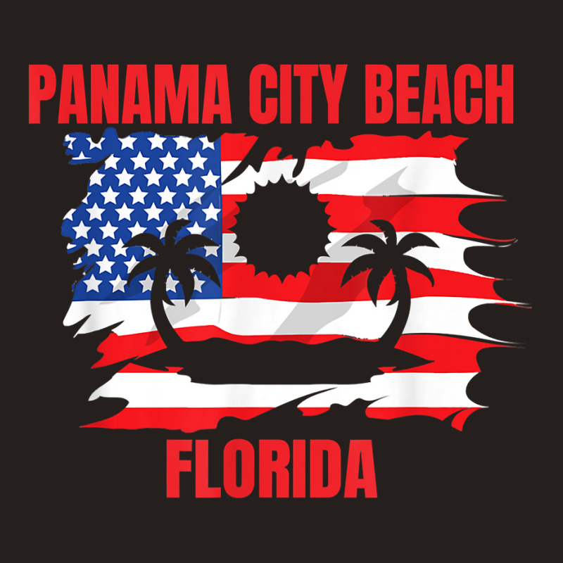 Panama City Beach American Flag T Shirt Tank Top by heartlytreleven | Artistshot