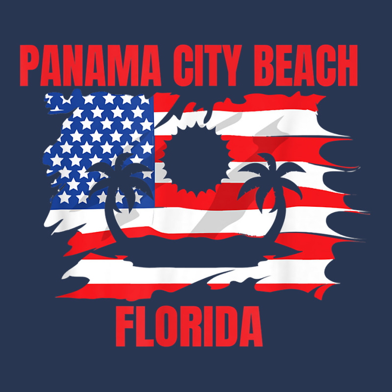 Panama City Beach American Flag T Shirt Men Denim Jacket by heartlytreleven | Artistshot